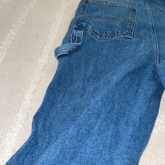 Winnie The Pooh Disney Vintage Embroidered Denim Jean Bib Overalls Medium - Picture 10 of 11